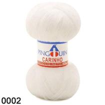 Fio carinho pingouin 40gr 0002 branco und ll Fio carinho pingouin 40gr 0002 branco und ll