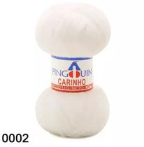 Fio Carinho Pingouin - Cor 02 Branco - 40g - 200 metros Fio Carinho Pingouin - Cor 02 Branco - 40g - 200 metros
