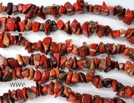 Fio Cascalho Jaspe Africano Furado 90 cm para Fazer Pulseira de Bijuteria