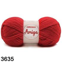 Fio circulo amiga -3635 vermelho paixao 100 gr und Fio circulo amiga -3635 vermelho paixao 100 gr und