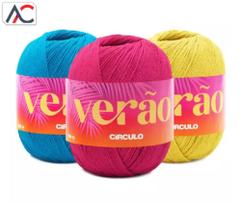 Fio Círculo Verão Neon 150g Algodão Poliéster para Crochê e Tricô Vibrante