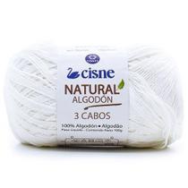 Fio Cisne Natural Algodón 3 Cabos 100g - 100% Algodão
