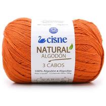 Fio Cisne Natural Algodón 3 Cabos 100g - 100% Algodão