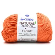 Fio Cisne Natural Algodón 6 Cabos 100g - 100% Algodão