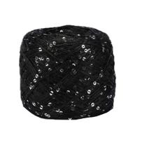 Fio CLISIL Black Sliver Sequin Sparkle Fantasy Poliéster 200g