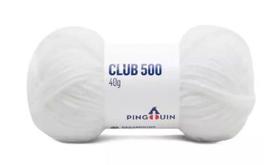 Fio Club 500 Pingouin 40g Cor 0002 Branco - Ideal para Tricô e Crochê Fio Club 500 Pingouin 40g Cor 0002 Branco - Ideal para Tricô e Crochê