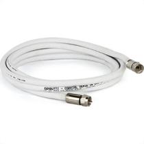 Fio Coaxial Kit Rgc06 C/Conector Branco 05Mt Fio Coaxial Kit Rgc06 C/Conector Branco 05Mt