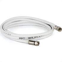 Fio Coaxial Kit Rgc06 C/Conector Branco 15Mt