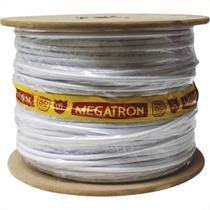 Fio Coaxial Rgc06 Branco 67% Megatron 300Mt Fio Coaxial Rgc06 Branco 67% Megatron 300Mt