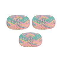 Fio Colorido Em Gradiente 150g Algodão Leite Médio Grosso Para Suéter, Gorro E Cachecol Feitos À Mão