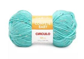 Fio Confete Baby Círculo 100g Verde Candy - Ideal para Peças Infantis