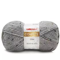 Fio confete círculo 210 mts 100 gr cor 8382 brita