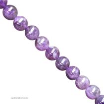 Fio Contas Pedra Ametista Natural 8mm