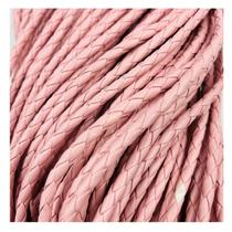 Fio Cordão de material ecológico Trançado Rosé 5mm 1 Metro 10g