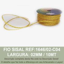 Fio/cordao juta/sisal/rami r:1646 e 1649 / 02mm - 10mt - sinimbu