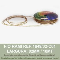 Fio/cordao juta/sisal/rami r:1646 e 1649 / 02mm - 10mt - sinimbu