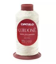 Fio cordonê círculo cor 8176 off white 450 metros