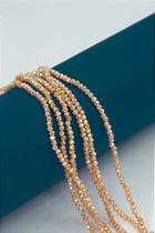 Fio Cristal 2mm Vidro Facetado - 40cm com 168 Cristais Coloridos