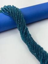 Fio Cristal 2mm Vidro Facetado - 40cm com 168 Cristais Coloridos