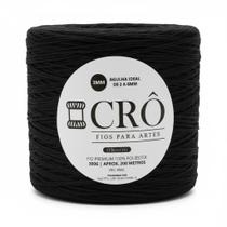 Fio crô premium 3mm 100 poliester crpchê, tricô e macramê