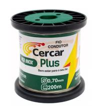 Fio De Aço Inox Plus 0,70mm 200m Para Cerca Elétrica