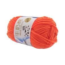 Fio De Algodão Leite 50g Para Tricô, Cobertor, Suéter, Cachecol, Boneca, Crochê 95M