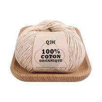 Fio De Algodão Orgânico Para Tricô E Crochê, Pacote Com 2, 50g, 125m, Leve DK QJH