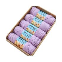 Fio De Alpaca Grosso 500g 5 Peças Lã Para Tricô Artesanal De Suéteres, Casacos, Xales, Chapéus,