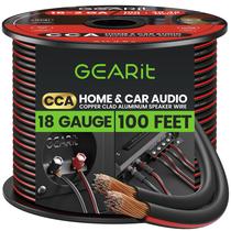 Fio de alto-falante GearIt Pro Series 18AWG Gauge (30,48 m) preto