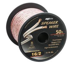 Fio de alto-falante MaxBrite High Performance, calibre 16, bobina de 15 m