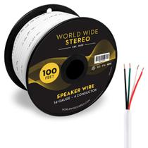 Fio de alto-falante World Wide Stereo 14 Gauge 4 condutores 30m