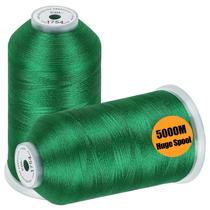Fio de bordado de poliéster New brothread 2x5000M Christmas Green