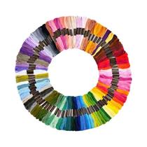 Fio De Bordado Multicolorido 50/200pcs Para Ponto Cruz, Ferramentas De Costura E Artesanato DIY