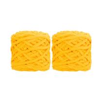 Fio De Chenille Macio 2 Peças Veludo Espesso E Fofo Para Crochê Tricô Suéter Xale Cachecol