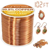 Fio de cobre cyrico 16 Gauge 31m para artesanato de fabricação de joias Fio de cobre cyrico 16 Gauge 31m para artesanato de fabricação de joias