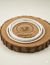 Fio de Contas Umbanda Guia de Proteção 60cm Colar Axé Branco Candomblé Artesanal SEM FIRMA Fio de Contas Umbanda Guia de Proteção 60cm Colar Axé Branco Candomblé Artesanal SEM FIRMA