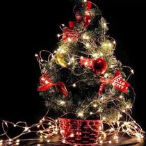 Fio de Fada Cordão Led para Decoração Natal Ano Novo Casamento Luminária Fairy - Amigold