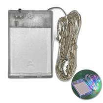 Fio De Fada Decorativo Multicor Cordão Luz C/20 Led 3M Pilha Fio De Fada Decorativo Multicor Cordão Luz C/20 Led 3M Pilha