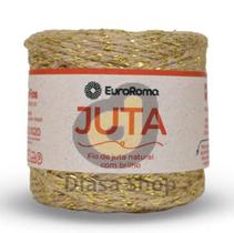 fio de Juta com lurex dourado 77 metros
