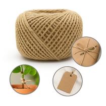 Fio de Juta Natural 1,5mm Rolo com 100 Metros Resistente e Sustentável para Artesanato, Decoração, Embalagens, Festas e Projetos DIY