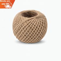 Fio de Juta Natural 2mm x 50m Artesanato e Decoração