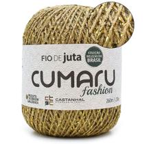 Fio de Juta Natural Cumaru Fashion Brilho Ouro 200g - 260 Metros