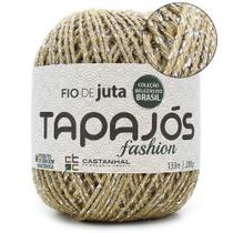 Fio de Juta Natural Tapajós Fashion Brilho Prata 200g - 133 Metros Fio de Juta Natural Tapajós Fashion Brilho Prata 200g - 133 Metros