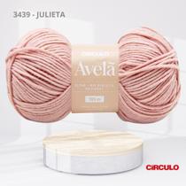 Fio de Lã Avelã 100g 195m 60% Algodão para Crochê e Tricô da Circulo Cor:3439 - JULIETA Fio de Lã Avelã 100g 195m 60% Algodão para Crochê e Tricô da Circulo Cor:3439 - JULIETA