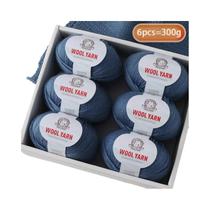 Fio De Lã De Alpaca Médio-Fino 300g 90% Lã 10% Poliéster Para Tricô De Suéteres E Casacos Quentes