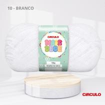 Fio de Lã Mais Bebê 100g 500m 100% Acrílico para Crochê e Tricô Infantil Cor:10 - BRANCO