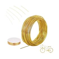 Fio De Latão Dourado 10M 0.1mm-1mm Diâmetro Acessórios De Joalheria De Metal Macio Alta Qualidade