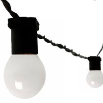 Fio de Luz 50cm Preto 20M Com Lampadas Led 127v Com Plug