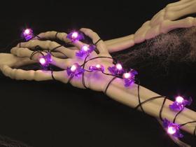 Fio De Luz Morcegos Roxos Halloween 10 Leds 2 Pilhas Aa Fio De Luz Morcegos Roxos Halloween 10 Leds 2 Pilhas Aa