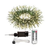 Fio De Luzes De Natal De 36M Com 1000 LEDs, Cabo Verde Com Controle Remoto Para Decoração De Festas,